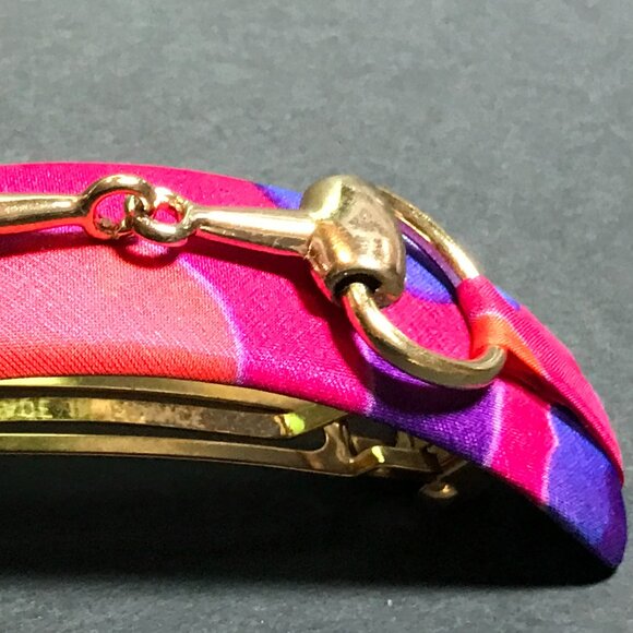 Bit Volume Barrette "Paloma" - Silk / Handmade / France Luxe / L. Erickson - Picture 3 of 16